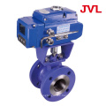 304 flanged pneumatic v type ball valve